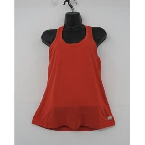 Vuori Lux Performance Tank Top Red Orange Racerback Activewear Womens Small